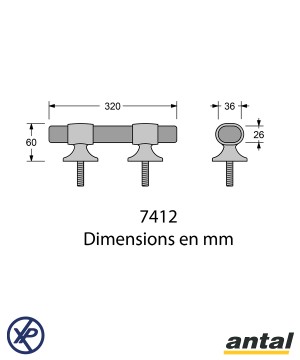GRAND TAQUET INOX ET TECK