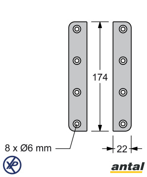 HS30 - LATTES LATÉRALES DE RENFORT DE RIS