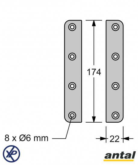 HS30 - LATTES LATÉRALES DE RENFORT DE RIS