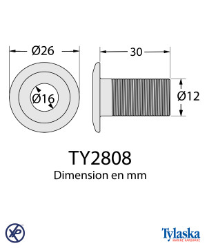 PASSE PONT SIMPLE 8MM