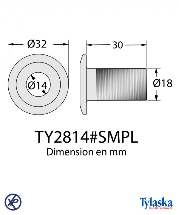 PASSE PONT 14MM - SIMPLE