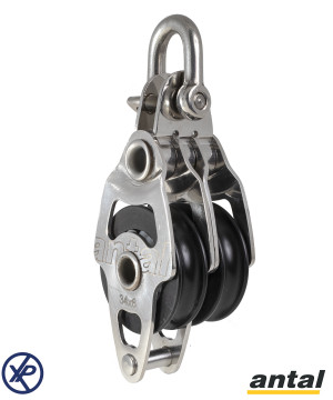 POULIE DOUBLE A RINGOT 34MM