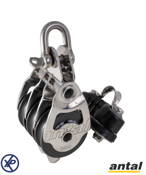 POULIE TRIPLE RINGOT À COINCEUR 34MM