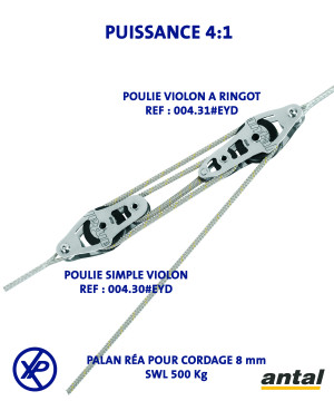 POULIE VIOLON RINGOT 40MM