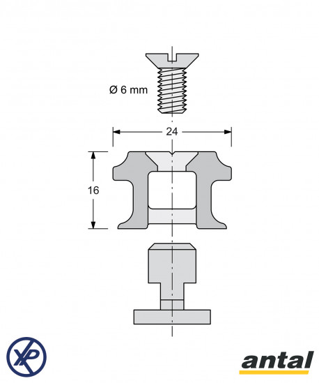 HS24 - PROFILE DE RAIL DE MÂT