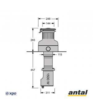 XT66 WINCH ÉLECTRIQUE 3 VIT - 24 V