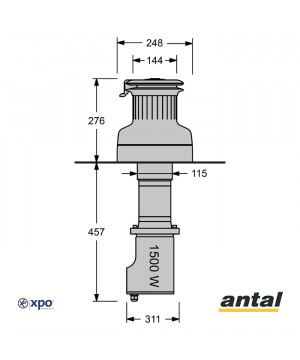 XT66 WINCH ÉLECTRIQUE 2 VIT - 24 V