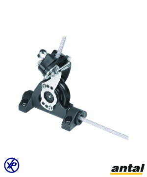 POULIE SIMPLE AXES CREUX 60MM AVEC COINCEUR