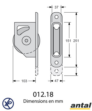 RENVOI A ENCASTRER 120MM