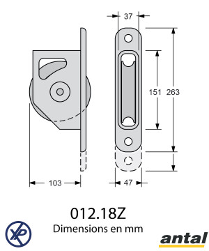 RENVOI RENFORCE A ENCASTRER 120MM