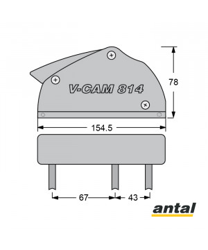 V-CAM 812-14 SIMPLE HORIZONTAL Ø 10-12MM