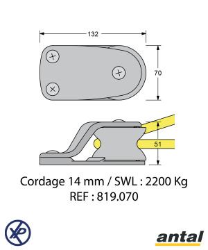 RENVOI PLAT PONT TULIP Ø70