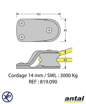 RENVOI PLAT PONT TULIP Ø90