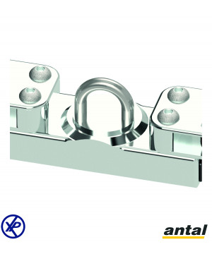 CHARIOT GV INOX - RAIL T 40x8  - SANS POULIE