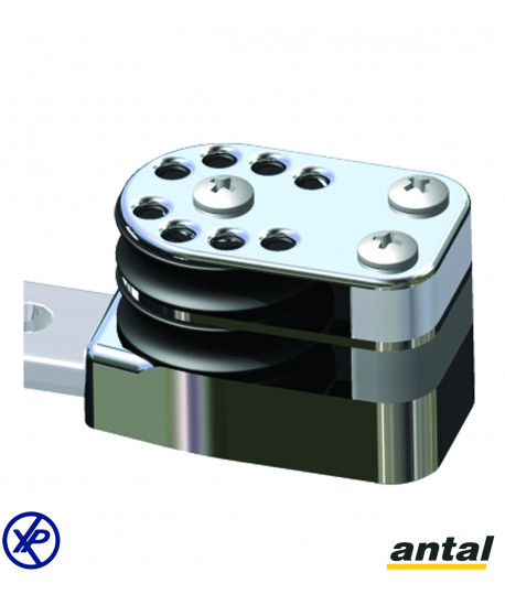 EMBOUT INOX RAIL EN T 32X6 - RÉA DOUBLE Ø50MM