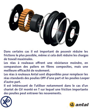 REA ROULEAU Ø100MM POUR POULIE OPF