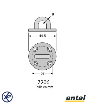 PADEYE Ø6 SANS SOUDURE