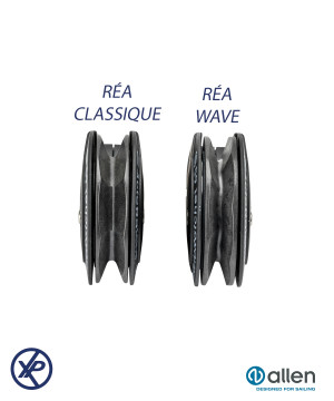 POULIE SIMPLE À DOUBLE CLIQUET 60MM