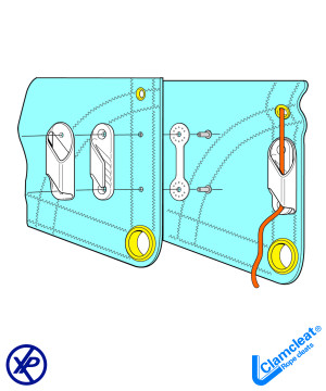 CARTER POUR CL212 (TRIBORD) NYLON BLANC LIVRÉ EN BOITE*10
