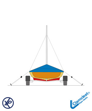 COINCEUR LOOP CLEAT 1:1 OU 2:1 NYLON NOIR