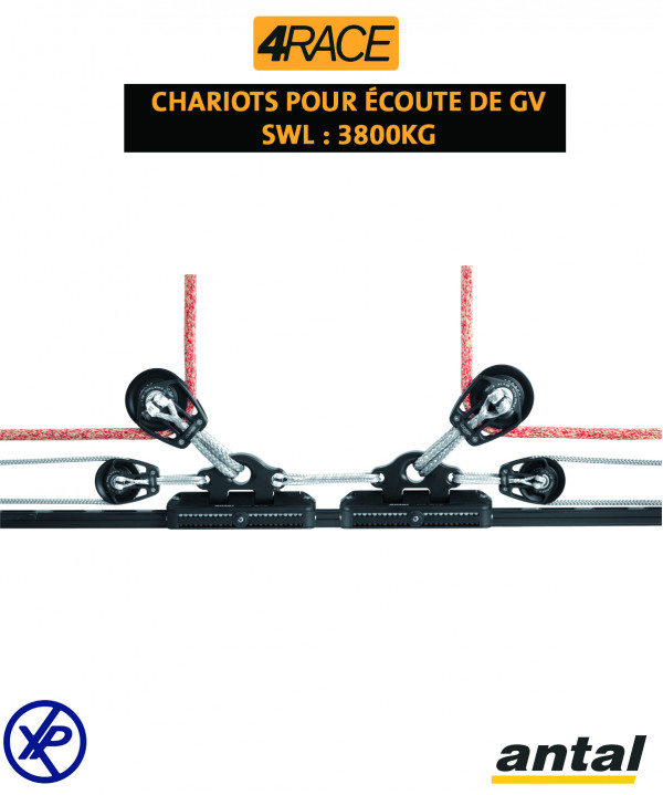 CHARIOT 4RACE SÉRIE USINÉ - LIAISON TEXTILE - T230