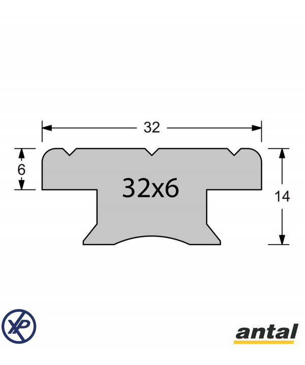 RAIL T 40x8 AUTOMATIQUE - 1,13 M