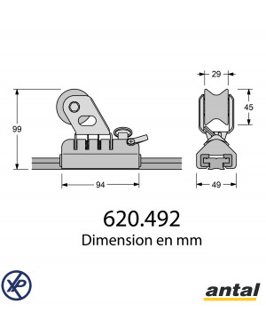 CHARIOT DE GÉNOIS 32x6 COMPACT AVEC PISTON