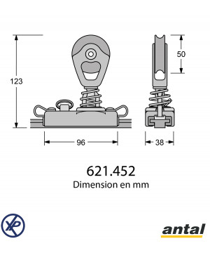CHARIOT DE GÉNOIS 26x4 - POULIE STAND-UP