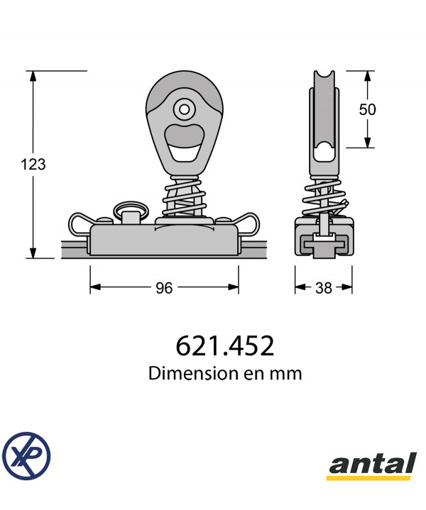 CHARIOT DE GÉNOIS 26x4 - POULIE STAND-UP