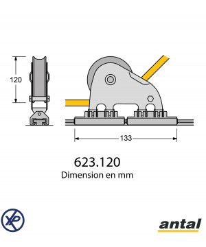 CHARIOT DE GÉNOIS MAXI 40x8 - RÉA Ø120MM
