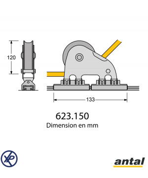 CHARIOT DE GÉNOIS MAXI 40x8 - RÉA Ø150MM