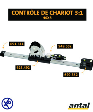 CHARIOT DE GÉNOIS 40x8 AVEC PISTON