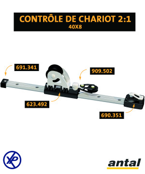 CHARIOT DE GÉNOIS 40x8 AVEC PISTON