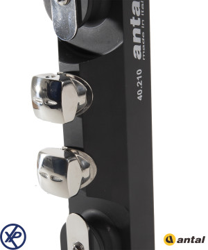 CURSEUR  DE DRISSE RAIL T 40x8 DOUBLE PISTON