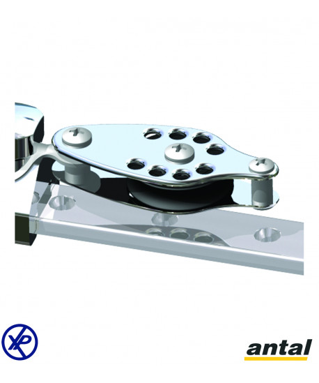 POULIE INOX AVEC RINGOT POUR CHARIOT DE GENOIS Ø50 MM