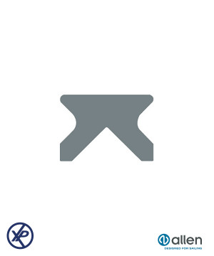 RAIL USINÉ ET PERCÉ ANODISÉ NOIR - 3660MM