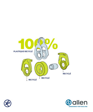 POULIE TRIPLE 20MM À PALIER LISSE