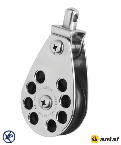 POULIE SIMPLE CLASSIC LINE INOX T65 - TÊTE ÉMERILLON