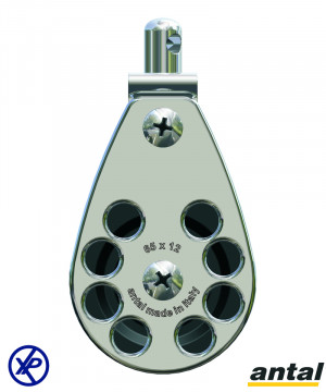 POULIE SIMPLE CLASSIC LINE INOX T65 - TÊTE ÉMERILLON