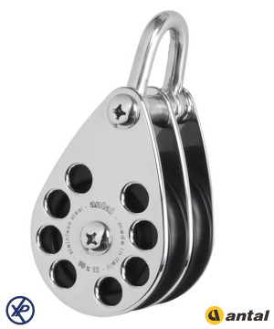 POULIE DOUBLE CLASSIC LINE INOX T65