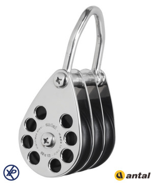 POULIE TRIPLE CLASSIC LINE INOX T65