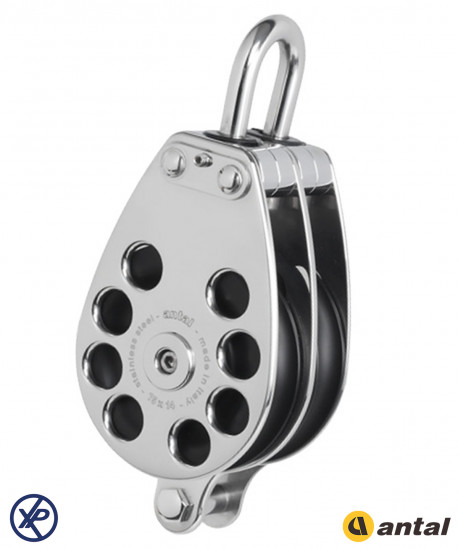 POULIE DOUBLE CLASSIC LINE INOX T75- RINGOT