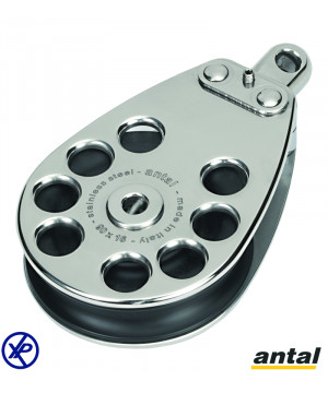 POULIE SIMPLE CLASSIC LINE INOX T90 - TÊTE ÉMERILLON