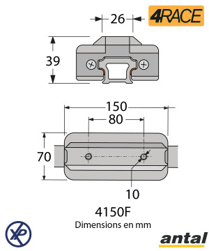 CHARIOT 4RACE SÉRIE USINÉ - LIAISON TEXTILE - T150