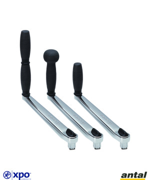 MANIVELLE CHROMÉE DOUBLE 250MM