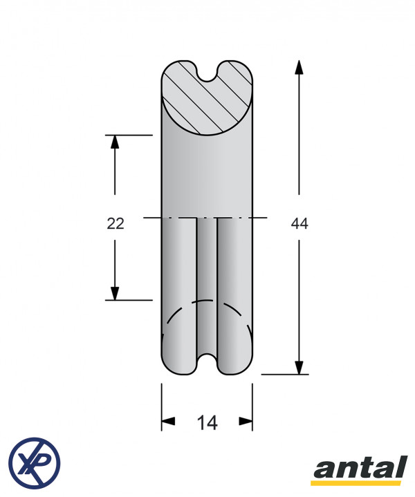 R22.44 - ANNEAU PLEIN À FAIBLE FRICTION