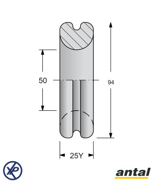 R50.94 - ANNEAU PLEIN À FAIBLE FRICTION