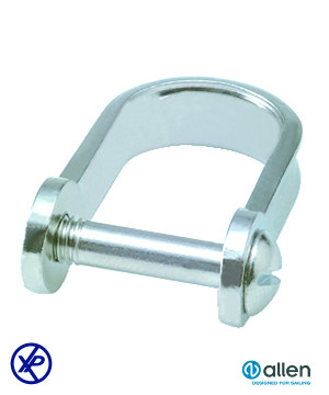 MANILLE EN D PLATE PLIÉE 5MM INOX