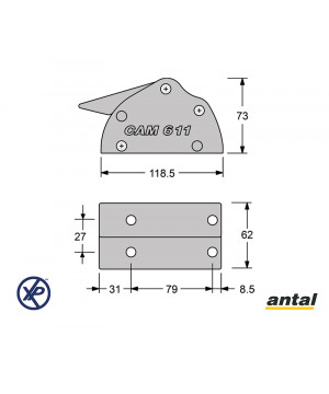 CAM 611 SILVER DOUBLE Ø6/10MM
