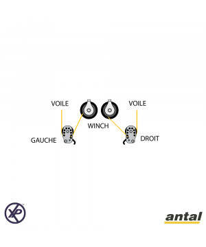 RENVOI A BLOQUEUR -DOUBLE -POULIE Ø65MM